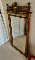 Mooie grote romantische spiegel ca. 1850, Antiek en Kunst, Ophalen, Rechthoekig