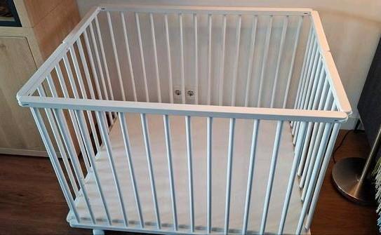 Inklapbox Edin White met boxmatras Ellis (Prénatal), Kinderen en Baby's, Boxen, Wieltjes, Ophalen