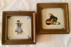 2 Antieke Makkum Aardewerk Tegeltjes. Tichelaar., Antiek en Kunst, Antiek | Wandborden en Tegels, Ophalen of Verzenden