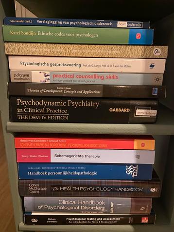 Psychologie boeken (13 stuks) beschikbaar voor biedingen