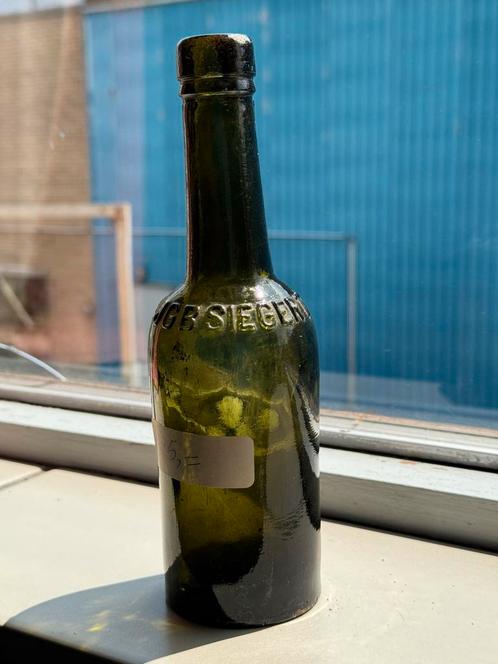 Bodemvondst 18e vintage bitter fles Dr. JGB Siegert & Hijos, Antiek en Kunst, Antiek | Glas en Kristal, Ophalen of Verzenden