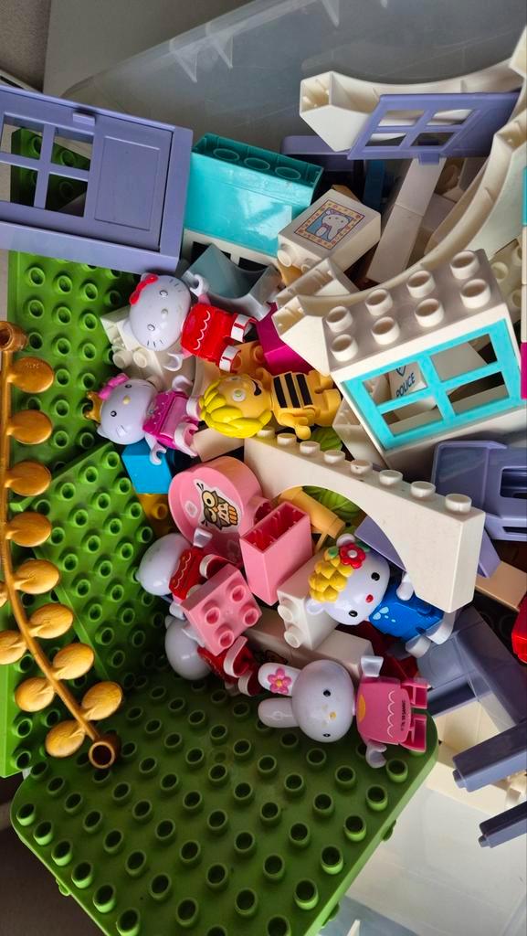 Unico Hello Kitty poppetjes blokken en plaat, Kinderen en Baby's, Speelgoed | Bouwstenen, Ophalen of Verzenden