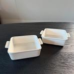 Zgan 2 x ovenschaaltjes vierkant ovenschaaltje ovenschalen, Ophalen of Verzenden, Zo goed als nieuw, Pot, Bus of Blik