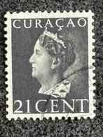 1947 NVPH 173 Wilhelmina Konijnenburg II, 21 ct, gestempeld, Ophalen of Verzenden, Gestempeld