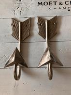 Riviera maison haken zilver 2x, Wandhaken, Ophalen of Verzenden, Zo goed als nieuw, Minder dan 100 cm