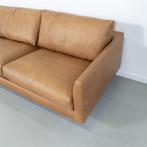 1x Montis Axel Bank 3-zits/190cm Buffalo Leder - Cognac, Huis en Inrichting, Banken | Bankstellen, Metaal, 150 tot 200 cm, Driepersoons