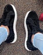 Originele Christian Louboutin Sneakers Zwart- Maat 37, Kleding | Dames, Schoenen, Ophalen, Zo goed als nieuw, Zwart, Sneakers of Gympen