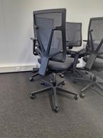 Ergonomische bureaustoel zwart mesh / netweave, VST, Zwart, Ophalen of Verzenden, Zo goed als nieuw