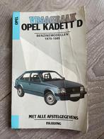 Vraagbaak voor Opel Kadett D Benzinemodellen 1979-1985, Ophalen of Verzenden