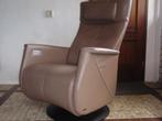 Leren Prominent Toscana sta op stoel /relax fauteuil, Huis en Inrichting, Fauteuils, Ophalen, Leer