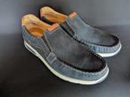 Hush Puppies Heren, maat 45, blauw, leer, Loafers, Blauw, Ophalen of Verzenden, Zo goed als nieuw