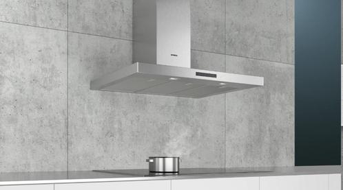 Nieuw Siemens, Wandschouwkap, 90 cm, Roestvrijstaal LC96BBM5, Witgoed en Apparatuur, Afzuigkappen, Nieuw, Vrijstaand, Wandschouwkap