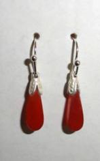 Oorbellen Edelsteen Agaat Verzilverd, Sieraden, Tassen en Uiterlijk, Edelstenen, Verzenden, Nieuw