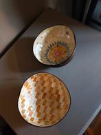 Set van twee Kokosnoot schaaltjes parelmoer, Ophalen, Gebruikt, Rond