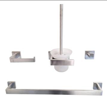 OPRUIMING! Moderne RVS accessoireset badkamer, Koplar beschikbaar voor biedingen