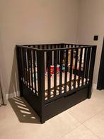 europe baby mees box met lade mat zwart met boxkleed, Ophalen of Verzenden, Zo goed als nieuw, Rechthoekig, In hoogte verstelbaar