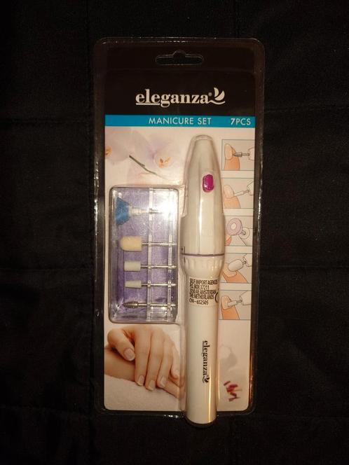 Eleganza manicure set met opzetstukken NIEUW, Sieraden, Tassen en Uiterlijk, Uiterlijk | Cosmetica en Make-up, Nieuw, Handen en Nagels