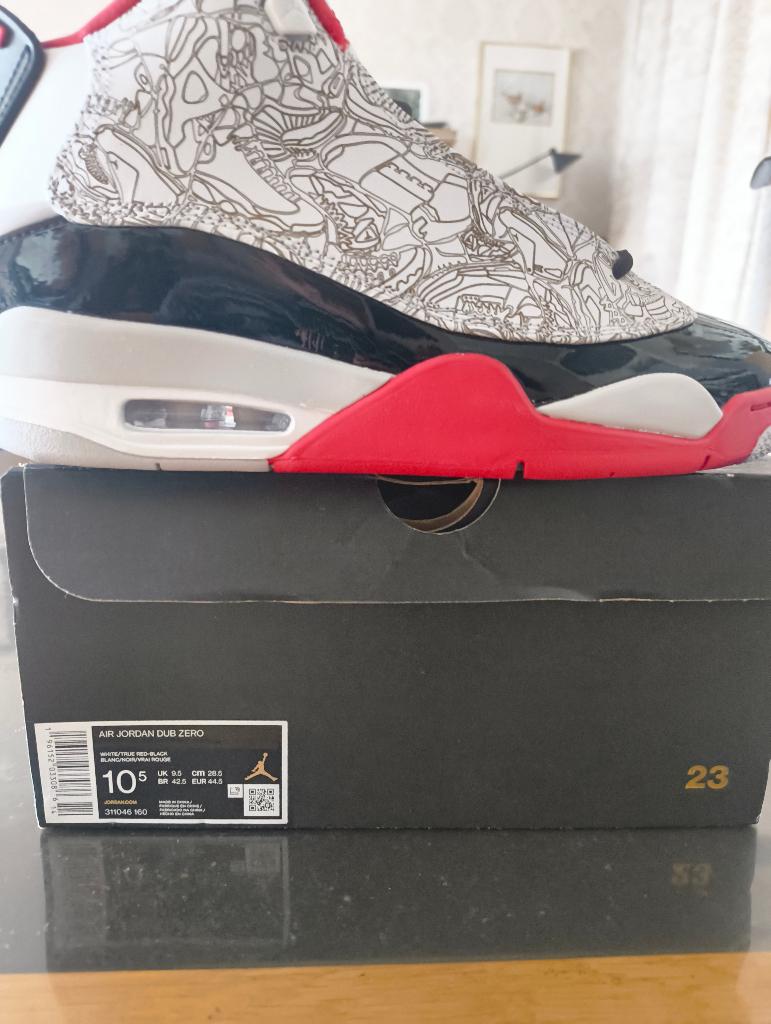 Nike air Jordan Dub Zero maat 44.5, Kleding | Heren, Schoenen, Ophalen, Wit, Nieuw, Sneakers of Gympen