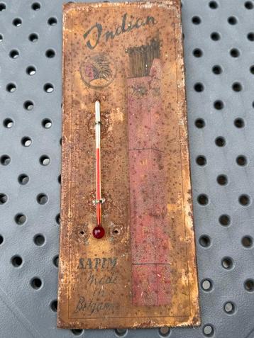 Antieke Indian SATIM Thermometer - Made in Belgium beschikbaar voor biedingen