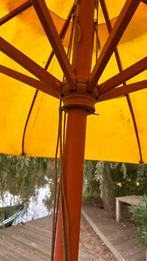 Houten parasol, Tuin en Terras, Ophalen, Zo goed als nieuw, 1 tot 2 meter, Stokparasol
