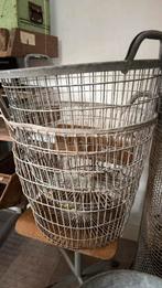 Oude aardappelmanden draadmanden mand houtbak bak, Ophalen of Verzenden, Zo goed als nieuw, Rond, Hout