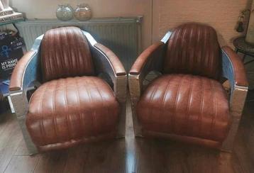Lederen Aviator piloten fauteuils  beschikbaar voor biedingen