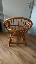 Rotan stoel met kussen - vaste prijs!, Huis en Inrichting, Stoelen, Gebruikt, Bruin, Riet of Rotan, Ophalen of Verzenden