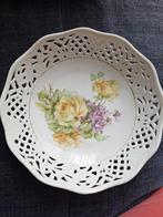 Vintage Schumann Dresden Schaal met Bloemen, Ophalen of Verzenden