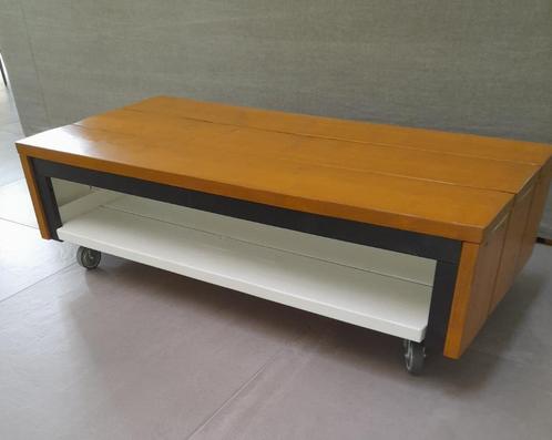 Salontafel met bijpassend TV meubel, Huis en Inrichting, Tafels | Salontafels, Gebruikt, Minder dan 50 cm, 50 tot 100 cm, 100 tot 150 cm