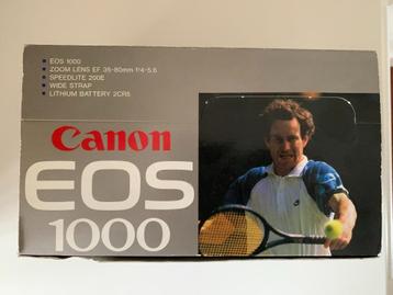 Vintage Canon analoog spiegelreflexcamera EOS 1000 kit OVP