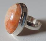 Koopje! Zilveren ring (no 66) met lodalite, incl verzenden, Verzenden, Zo goed als nieuw, Met edelsteen, Zilver