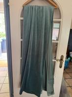 Groen velours gordijn, Ophalen, Zo goed als nieuw, Groen, Minder dan 100 cm