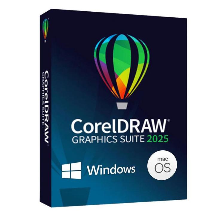 Coreldraw 2025 officiële pakket met permanente licentiecode, Computers en Software, Ontwerp- en Bewerkingssoftware, Zo goed als nieuw
