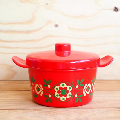 Emsa botervloot seventies rood, Verzamelen, Retro, Huis en Inrichting, Ophalen of Verzenden