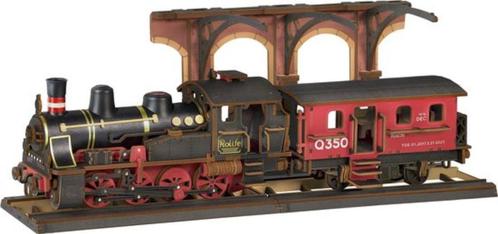 Robotime Steam Journey TGS01 Bouwpakket Nieuw, Hobby en Vrije tijd, Modelbouw | Overige, Nieuw, Groter dan 1:32, Ophalen of Verzenden