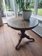 oud sierlijk rond tafeltje ., Ophalen, Gebruikt, Antiek/ oud, Rond