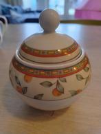 Suikerpot koffietijd sinaasappel servies, Huis en Inrichting, Keuken | Servies, Overige materialen, Overige typen, Ophalen of Verzenden