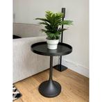 Zuiver Jason bijzettafel, Huis en Inrichting, Tafels | Bijzettafels, Minder dan 55 cm, Metaal of Aluminium, Rond, Zo goed als nieuw