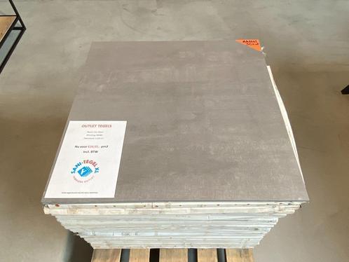 Restpartij tegel tegels 80 x 80 cm donkergrijs / zwart actie, Doe-het-zelf en Verbouw, Tegels, Nieuw, Vloertegels, Keramiek, 60 cm of meer