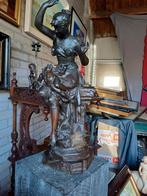 Groot brons gesigneerd 13 kilo agust de wever, Ophalen of Verzenden