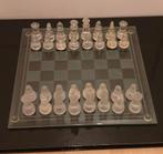 Uniek glazen schaakspel chess 20 bij 20, Ophalen of Verzenden