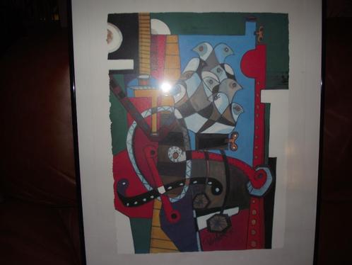 Patty Harpenau - Nest jonge vogels, Antiek en Kunst, Kunst | Litho's en Zeefdrukken, Ophalen