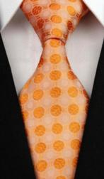 Stropdas 100% zijde Oranje Bollen Handgeweven -NIEUW-, Kleding | Heren, Stropdassen, Ophalen of Verzenden, Nieuw, Oranje, Met patroon