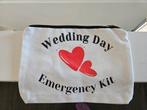 Wedding day emergency kit tasje, Ophalen of Verzenden, Zo goed als nieuw, Versiering, Geboorte of Huwelijk