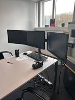 Drie Schermen Display - HP EliteDisplay E221c, Computers en Software, Ophalen, Gebruikt, Hoofdtelefoonaansluiting, Full HD