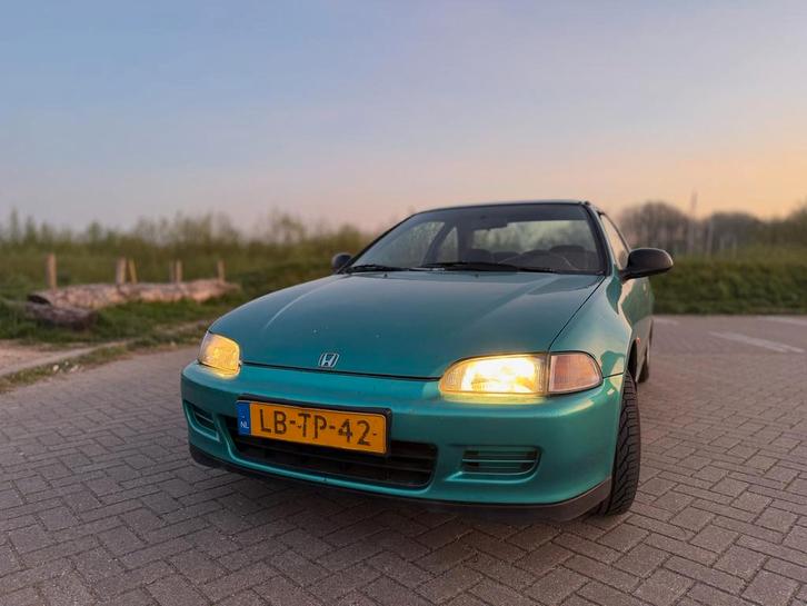 Honda Civic 1.5 I Coupe DX E2 1995 Groen, Auto's, Honda, Bedrijf, Civic, Benzine, Coupé, Handgeschakeld, Origineel Nederlands