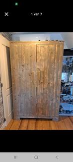 Houten kledingkast  en bed merk Jorg, Huis en Inrichting, Kasten | Kledingkasten, Ophalen, 100 tot 150 cm, Met hangruimte, 150 tot 200 cm