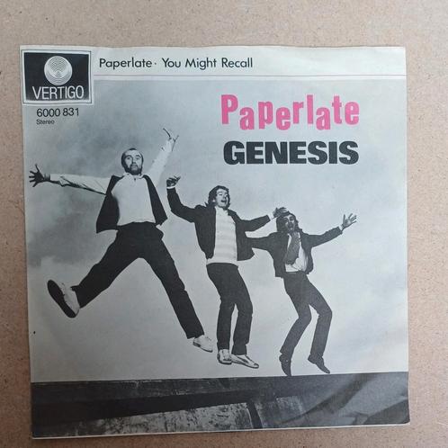 Genesis - Paperlate, Cd's en Dvd's, Vinyl Singles, Gebruikt, Single, Pop, 7 inch, Ophalen of Verzenden