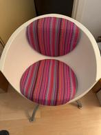 Draaibare kuipstoel met mexicaanse stof, Ophalen, Zo goed als nieuw, Stof, Eén
