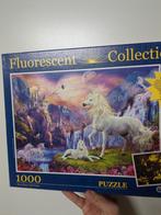 Fluorescent Collection Eenhoorn Puzzel - 1000 stukjes, Hobby en Vrije tijd, Denksport en Puzzels, Ophalen of Verzenden, 500 t/m 1500 stukjes